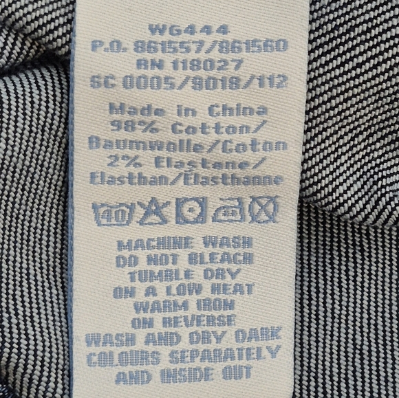 Boden Classic 5-Pocket Dark Wash Denim Above The Knee Skirt - Size 18L - Picture 9 of 10